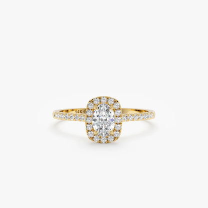 Oval Halo Ring