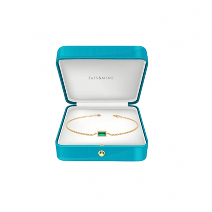 Minimalist Emerald Bracelet