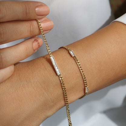 Minimal Baguette Bracelet