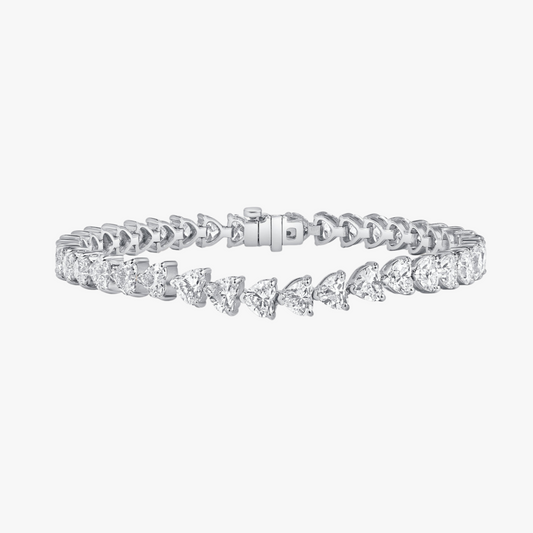 Heart Tennis Bracelet