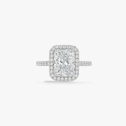Halo Radiant Cut Ring
