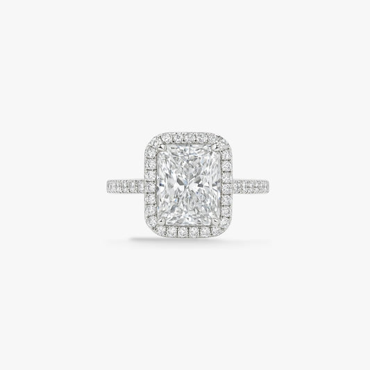 Halo Radiant Cut Ring