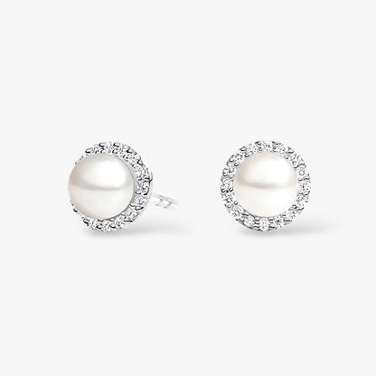 Pearl Halo Earings