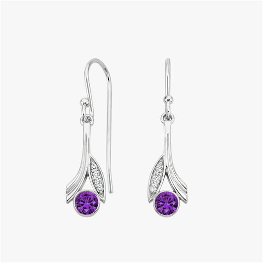 Royal Purple Earring