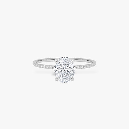 Oval Cut Crusted Band