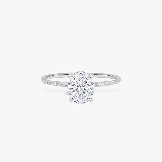 Oval Cut Crusted Band