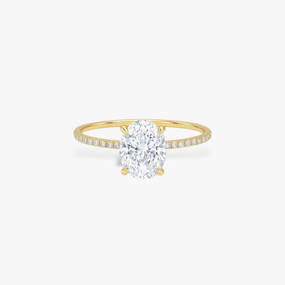 Oval Cut Crusted Band
