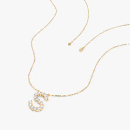 Iced Initial Necklace