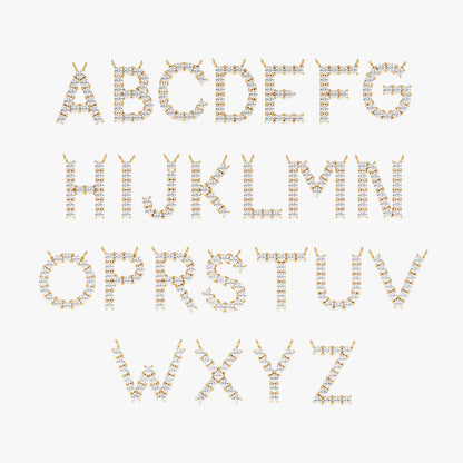 Iced Initial Necklace