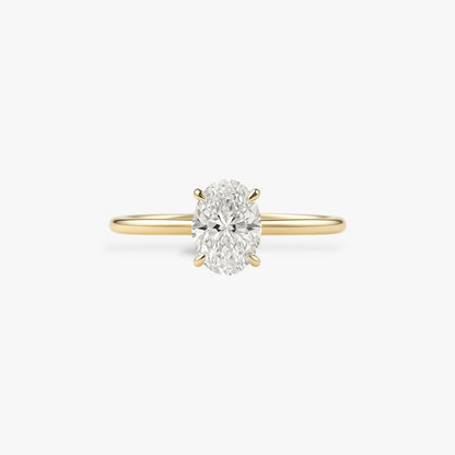 Oval cut Solitaire