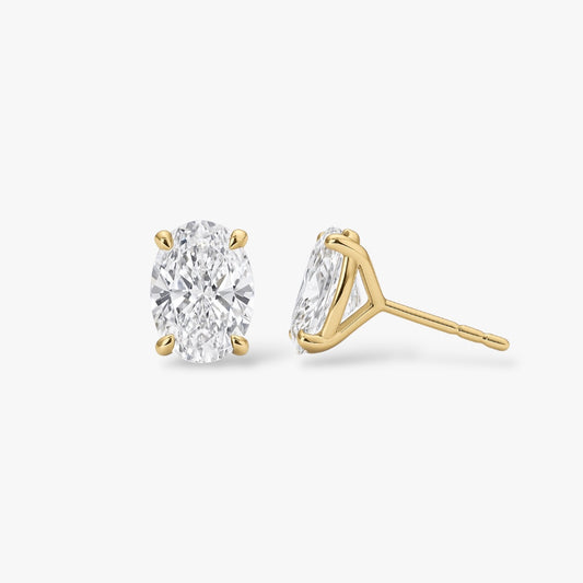 Oval Cut Studs