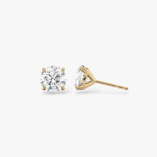Round Solitaire Studs
