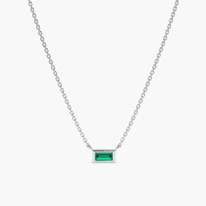 Minimalist Emerald Pendant